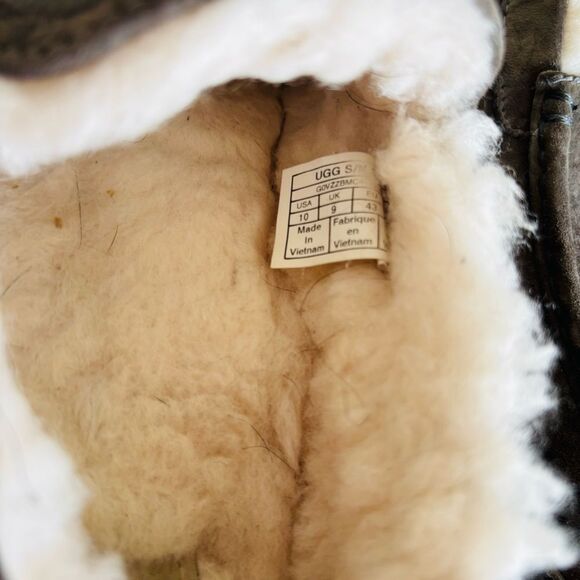 UGG Ascot Slipper – Gray Suede, Shearling Lined, Moc Toe, Men’s Size 10 - Picture 6 of 6